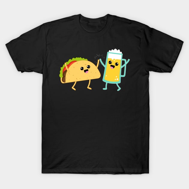 Taco & Beer T-Shirt by thingsandthings